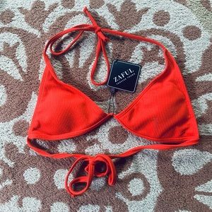 NEW Large, red Zaful bikini top